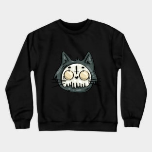 Cats Halloween, Gothic Kittens Crewneck Sweatshirt